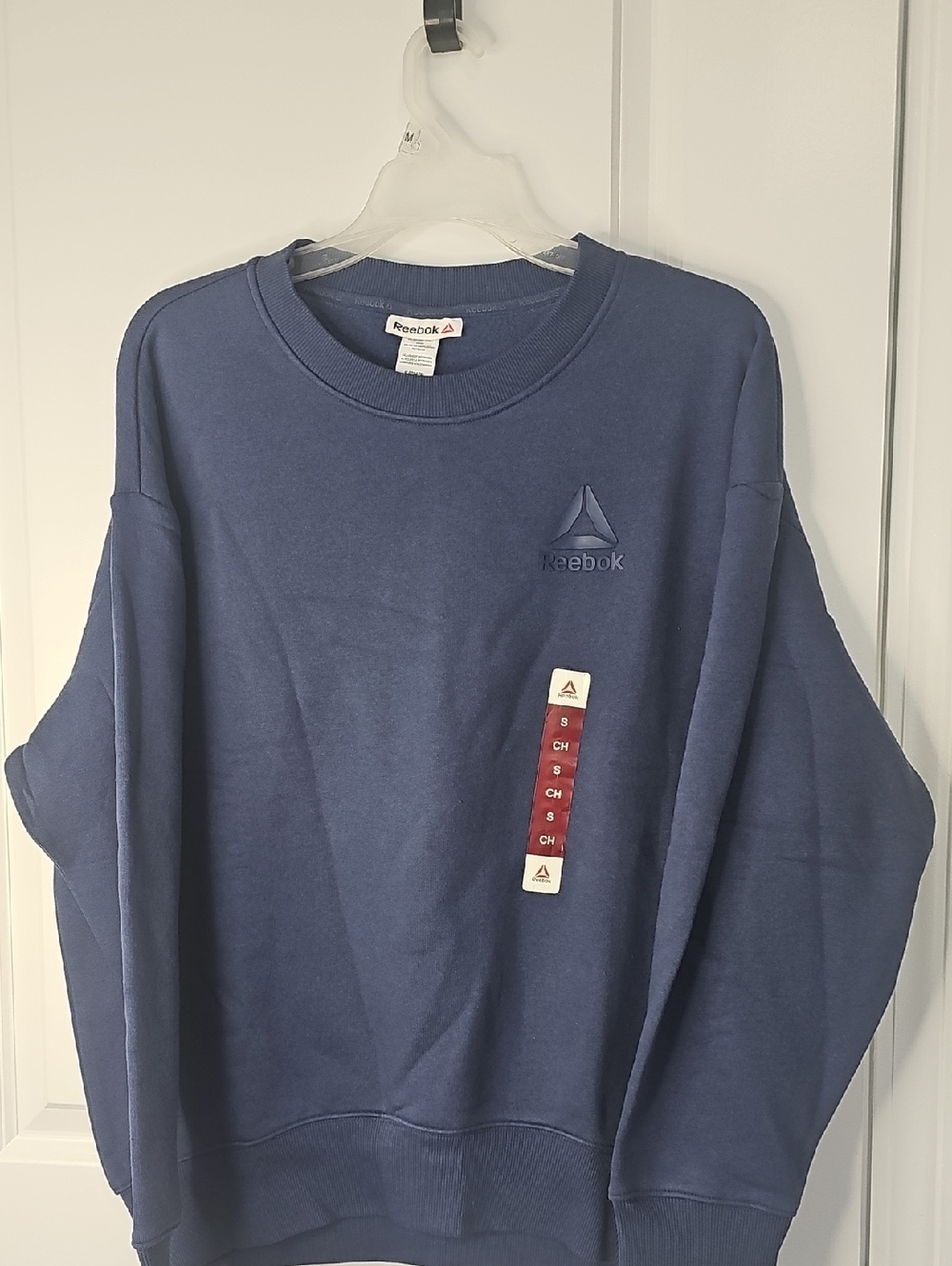 Reebok Blue Pullover Sweatshirt with ‎ Logo Size S